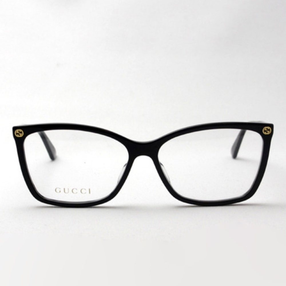 NEW GUCCI GG0025O 001 BLACK AUTHENTIC EYEGLASSES FRAME - Picture 3 of 7